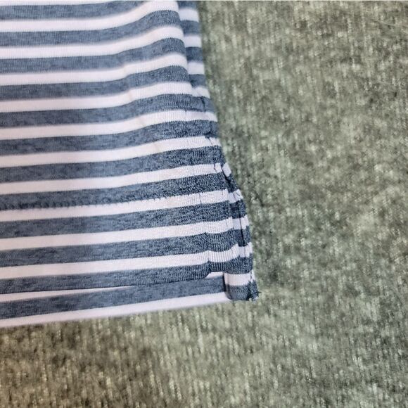 Peter Millar Crowm Craft Mens Golf Polo Shirt Size 2XL Purple Navy Blue Striped - Picture 6 of 12